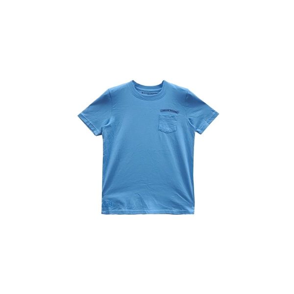 Chrome Hearts Etichetta a Scorrimento Blu T Shirt