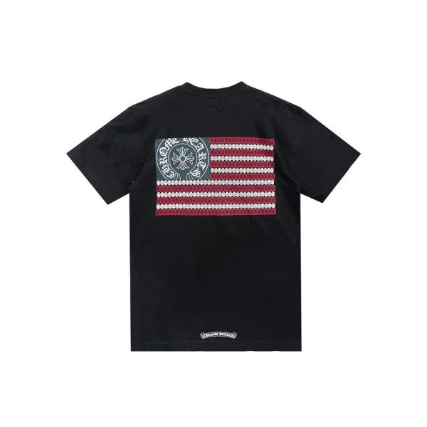 Chrome Hearts Logo della bandiera degli Stati Uniti T Shirt